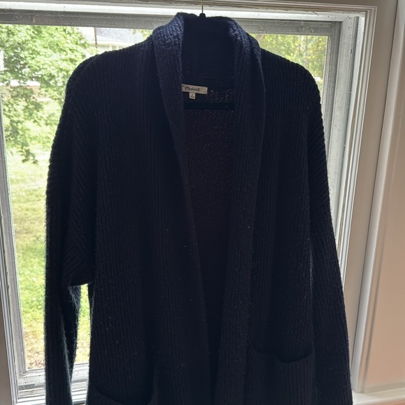 Madewell Cardigan Jacket in Navy - Picture 2 of 5